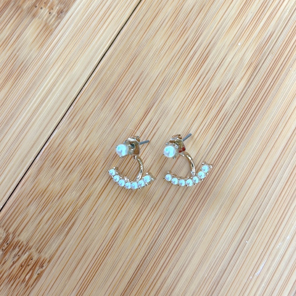 Madewell Gold Pearl Drop Earrings 2-for-1